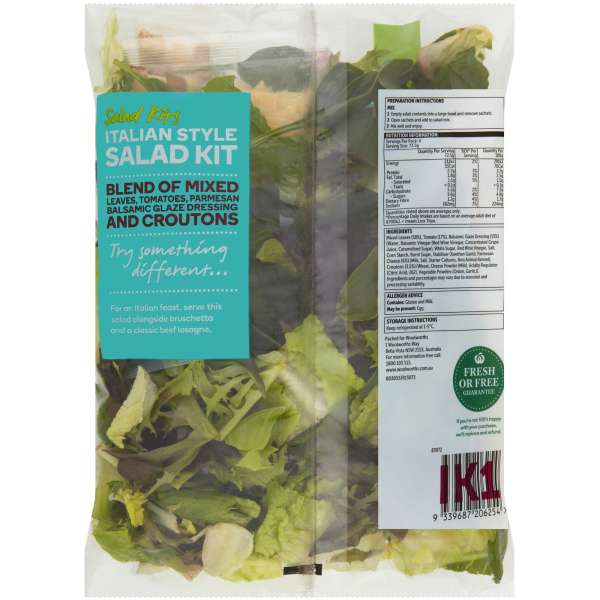Italian Style Salad Kit 290g bunch