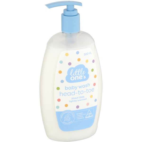 Little One's Baby Wash Head To Toe 500ml bunch