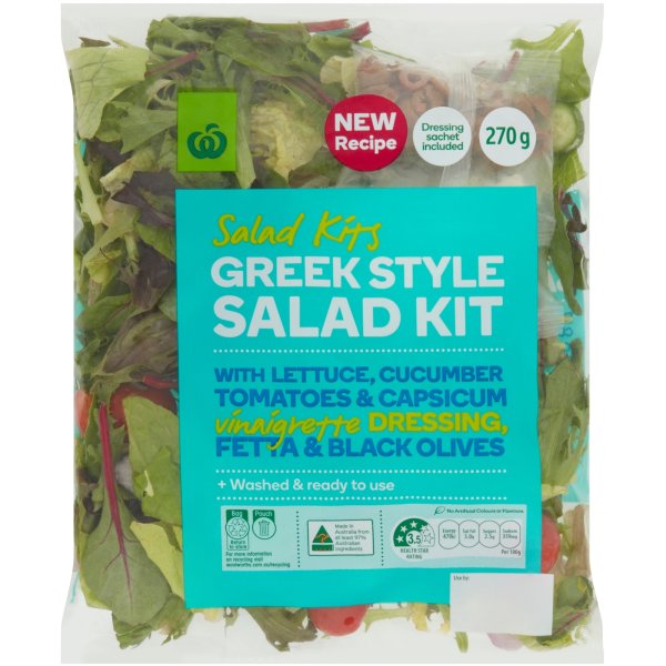 Woolworths Greek Salad 270g Pack bunch