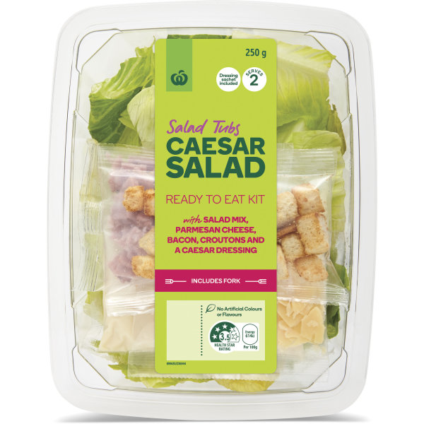 Woolworths Caesar Salad 250g Tub bunch
