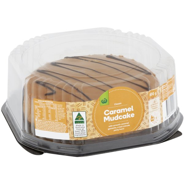 Woolworths Mud Cake Caramel 600g bunch