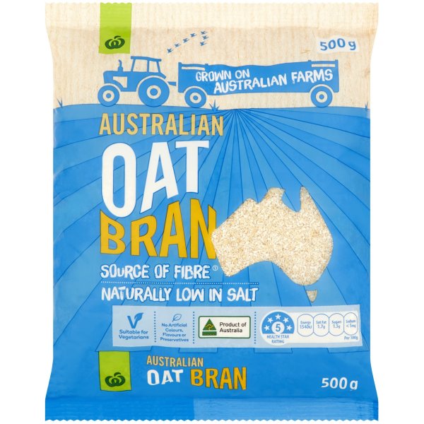 Woolworths Oat Bran 500g bunch