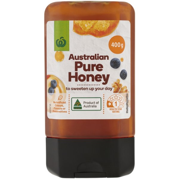 Woolworths Pure Blend Honey 400g bunch