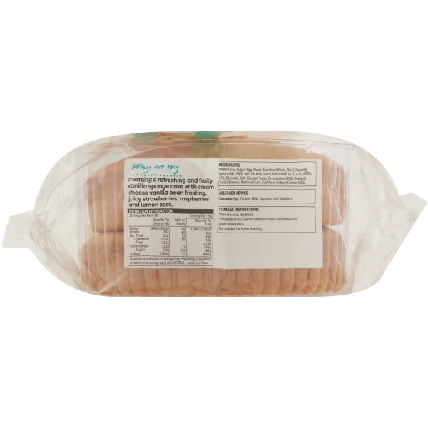 Woolworths Double Unfilled Sponge 460g bunch