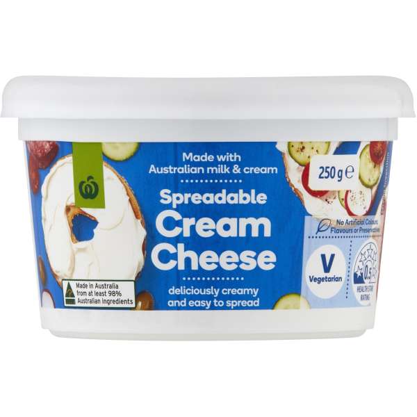 Woolworths Cream Cheese 250g 