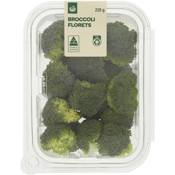 Woolworths Broccoli Florets 220g bunch