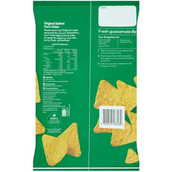 Woolworths Corn Chips Original 200g | bunch