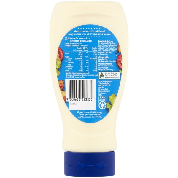 Woolworths Traditional Mayonnaise 470g bunch