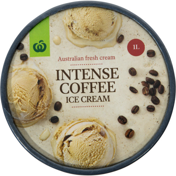 Woolworths Ice Cream Intense Coffee 1l bunch
