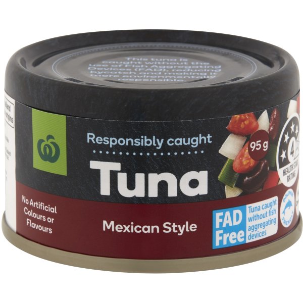 Woolworths Tuna Mexican Style 95g bunch
