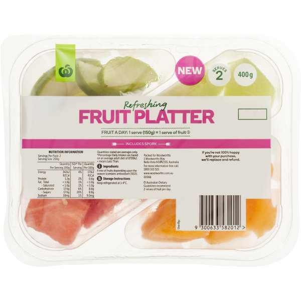 Woolworths Fruit Platter 400g bunch