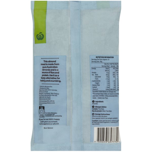 Woolworths Almond Meal 400g bunch