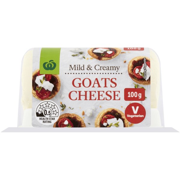 Woolworths Goats Cheese 100g bunch