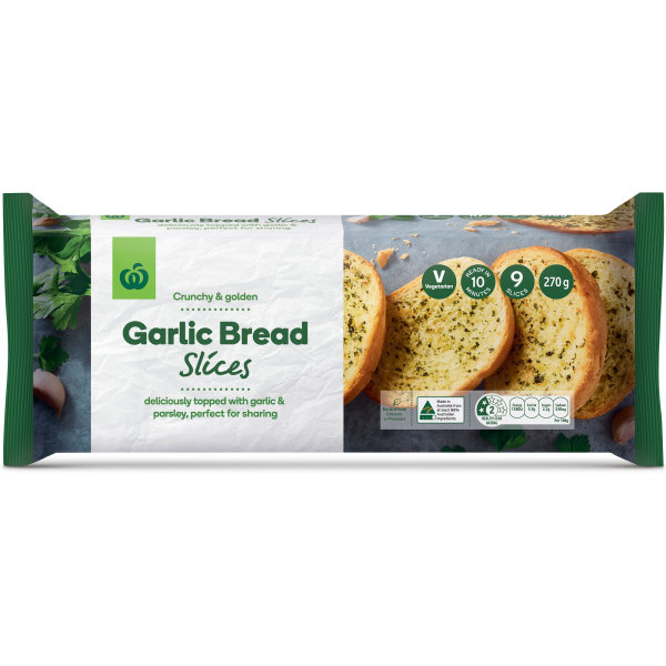 Woolworths Garlic Bread Slices 270g bunch