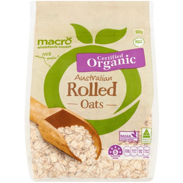 Macro Organic Oats Rolled 500g | bunch