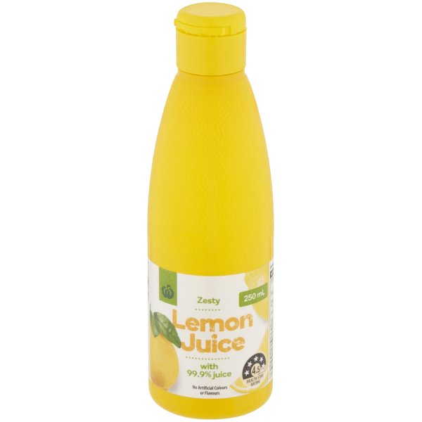 Woolworths Lemon Juice 250mL bunch