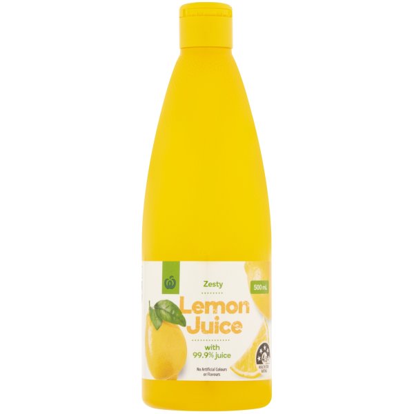 Woolworths Lemon Juice 500ml bunch