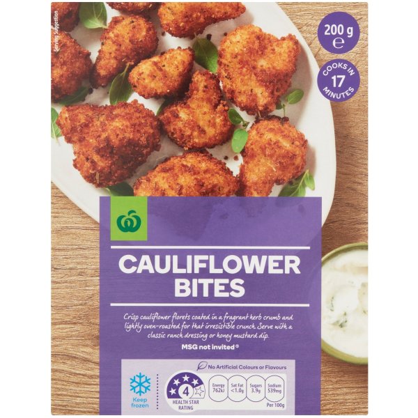 Woolworths Cauliflower Bites 200g | bunch