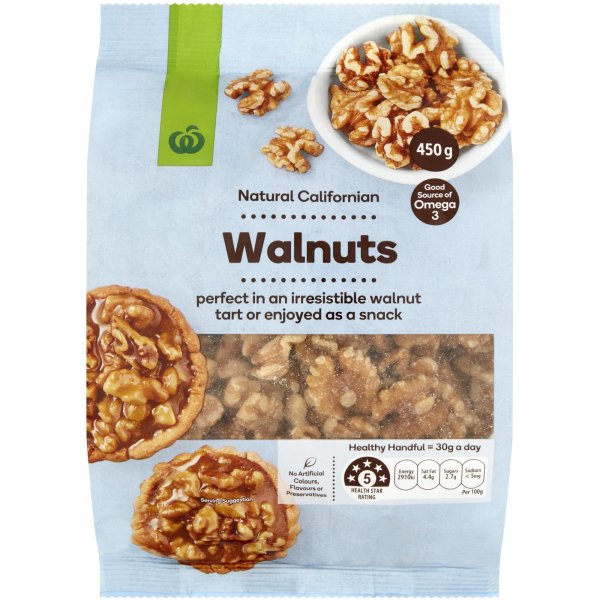 Woolworths Walnuts Californian 450g | bunch