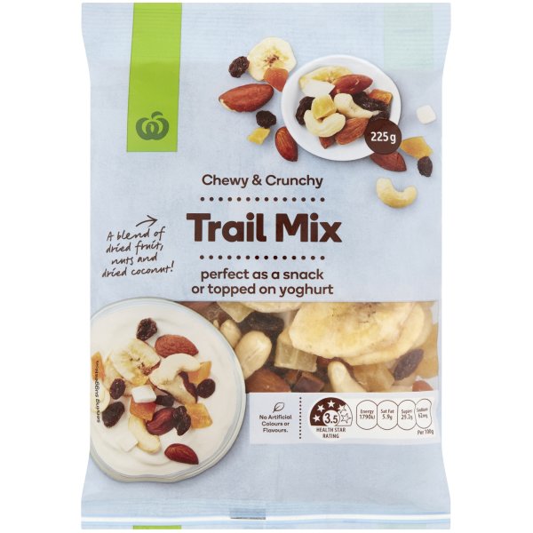 Woolworths Mixed Nuts Trail Mix 225g bunch