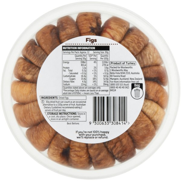 Woolworths Figs 375g bunch