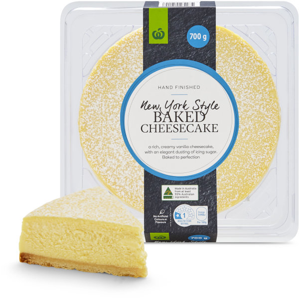 Woolworths New York Style Baked Cheesecake 700g  bunch