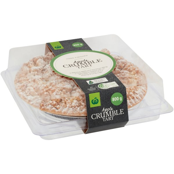 Woolworths Apple Crumble Tart 800g Bunch