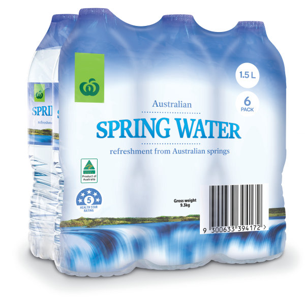 Woolworths Spring Water 6x1.5l Bottles | bunch