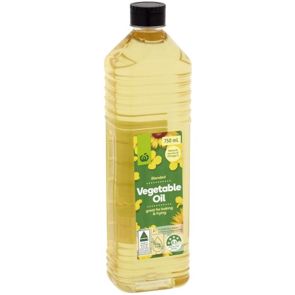 Woolworths Select Vegetable Oil 750ml bunch
