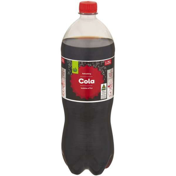 Woolworths Cola Bottle 1.25l bunch
