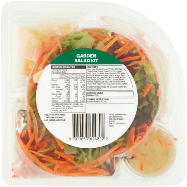 Woolworths Garden Salad 150g Bowl | Bunch