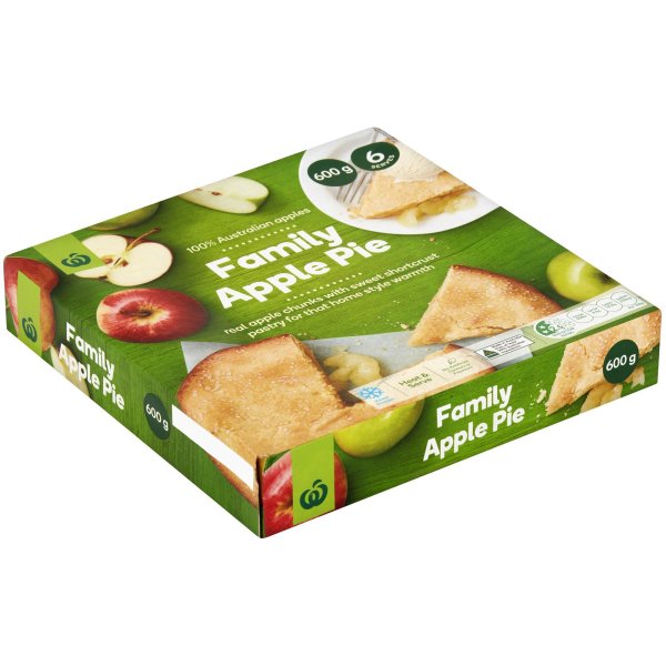Woolworths Apple Pie Family 600g