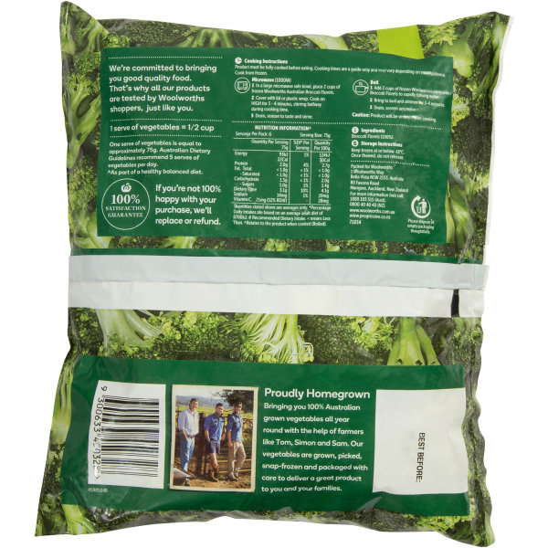 Woolworths Broccoli Florets 500g bunch