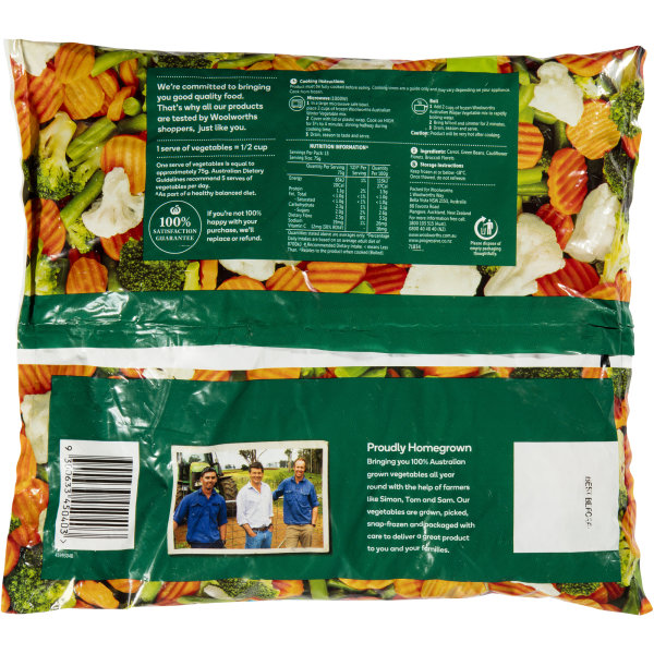 Woolworths Frozen Winter Vegetable Mix 1kg bunch