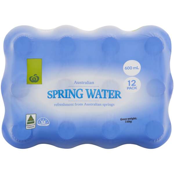 Woolworths Spring Water 12x600ml | bunch