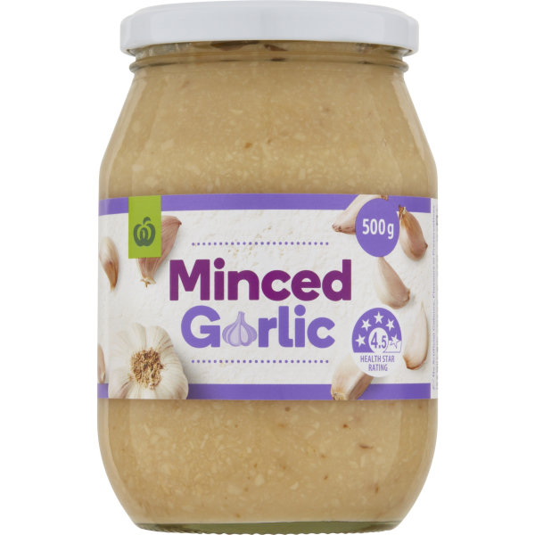 Woolworths Minced Garlic 500g bunch