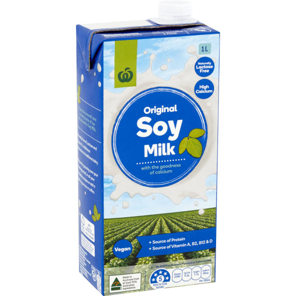 Woolworths Select Regular Soy Milk 1L bunch