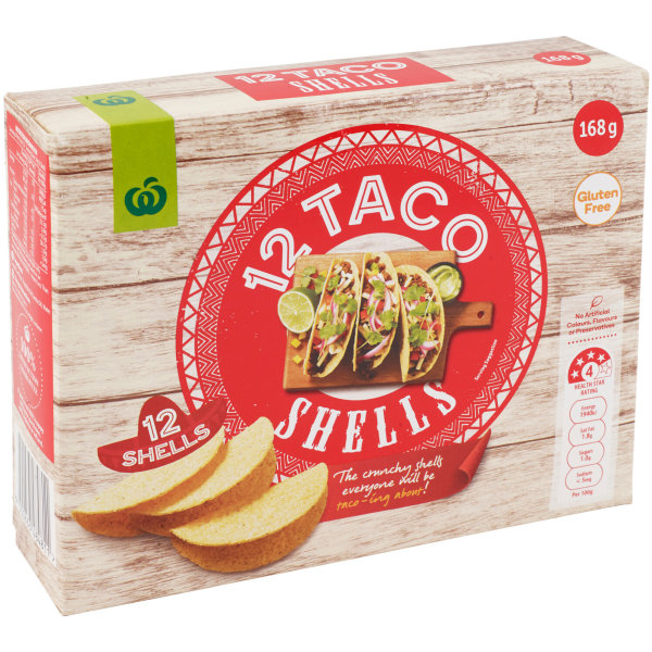 Woolworths Taco Shells Taco Shells 12 Pack bunch