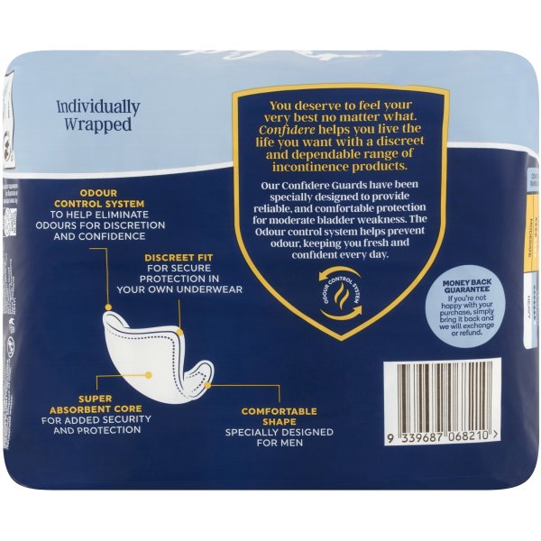 Confidere Incontinence Mens Guard 10 Pack bunch