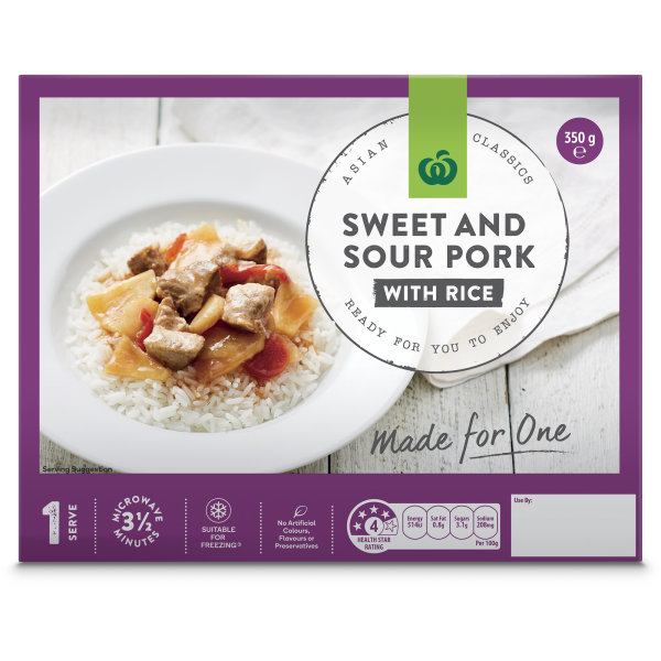 Woolworths Sweet & Sour Pork 350g bunch