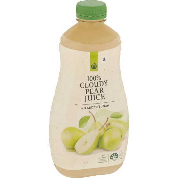 Woolworths 100 Cloudy Pear Juice 1l bunch