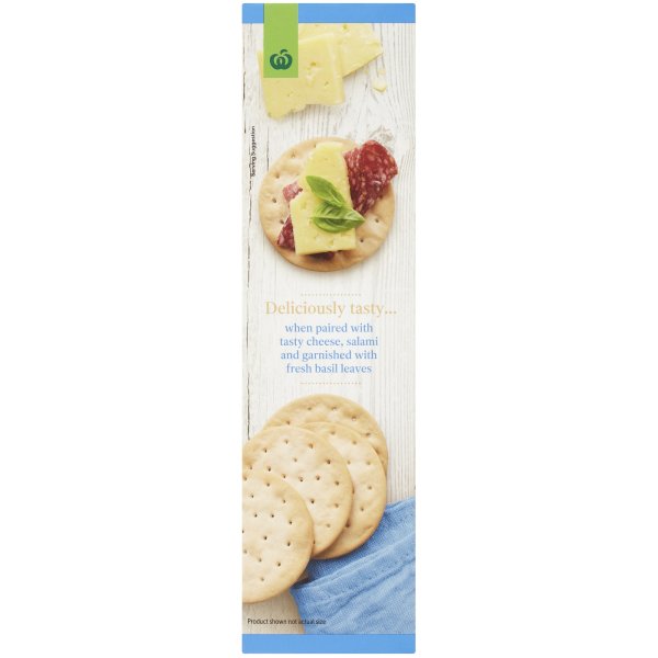 Woolworths Plain Water Crackers 125g bunch