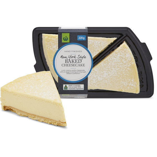 Woolworths New York Style Cheesecake 2 Pack 220g bunch