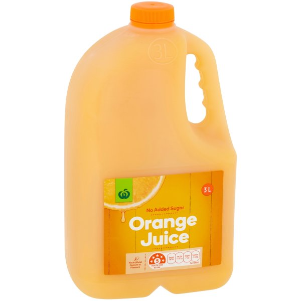 Woolworths Orange Juice 3l bunch