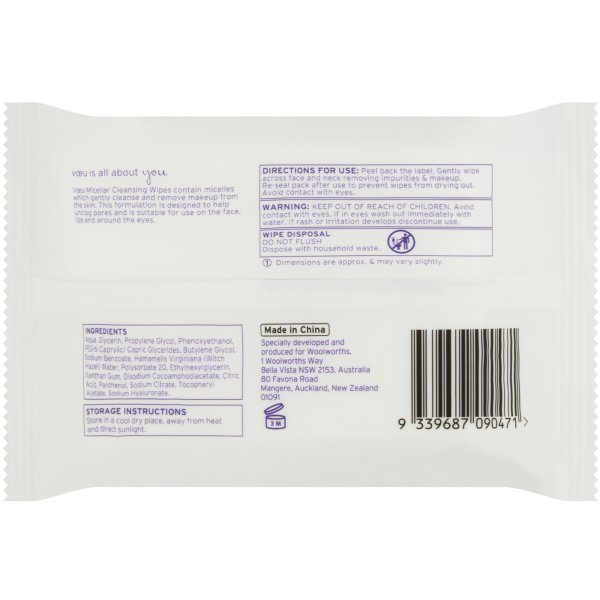 woolworths makeup wipes