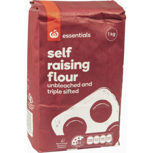 Woolworths Essentials Self Raising Flour 1kg bunch