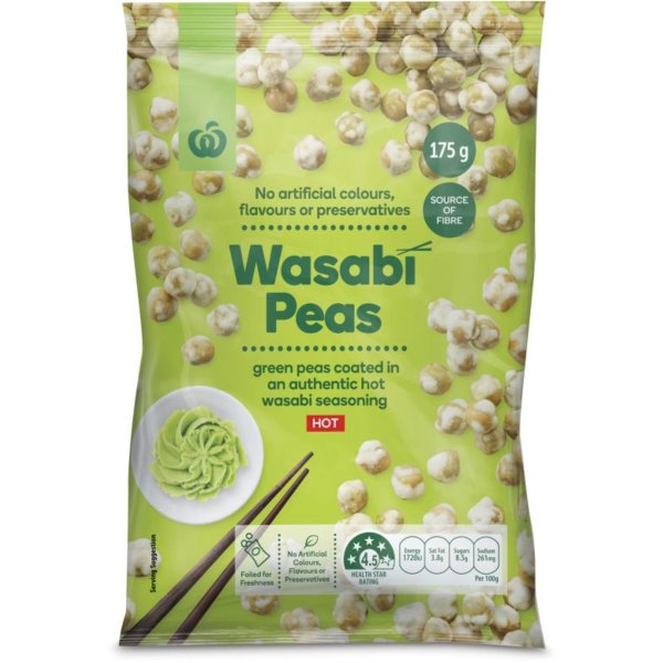 Woolworths Wasabi Peas 175g bunch