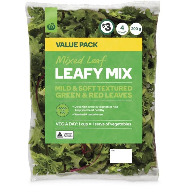 Woolworths Leafy Mix 200g bunch