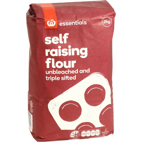 Woolworths Essentials Self Raising Flour 2kg bunch